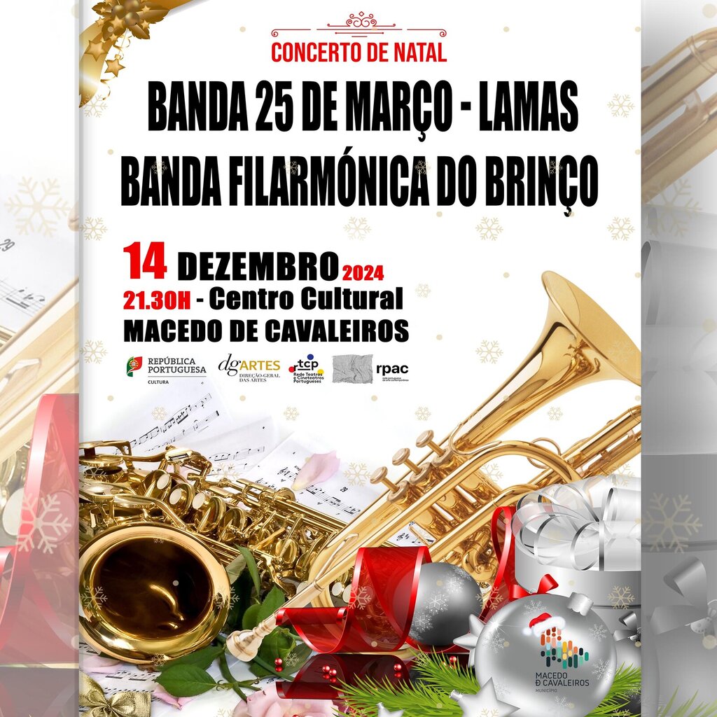 Concerto de Natal com as Bandas Filarmónicas do Concelho