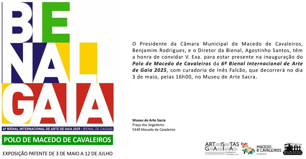 Polo de Macedo de Cavaleiros da 6ª Bienal Internacional de Arte de Gaia 