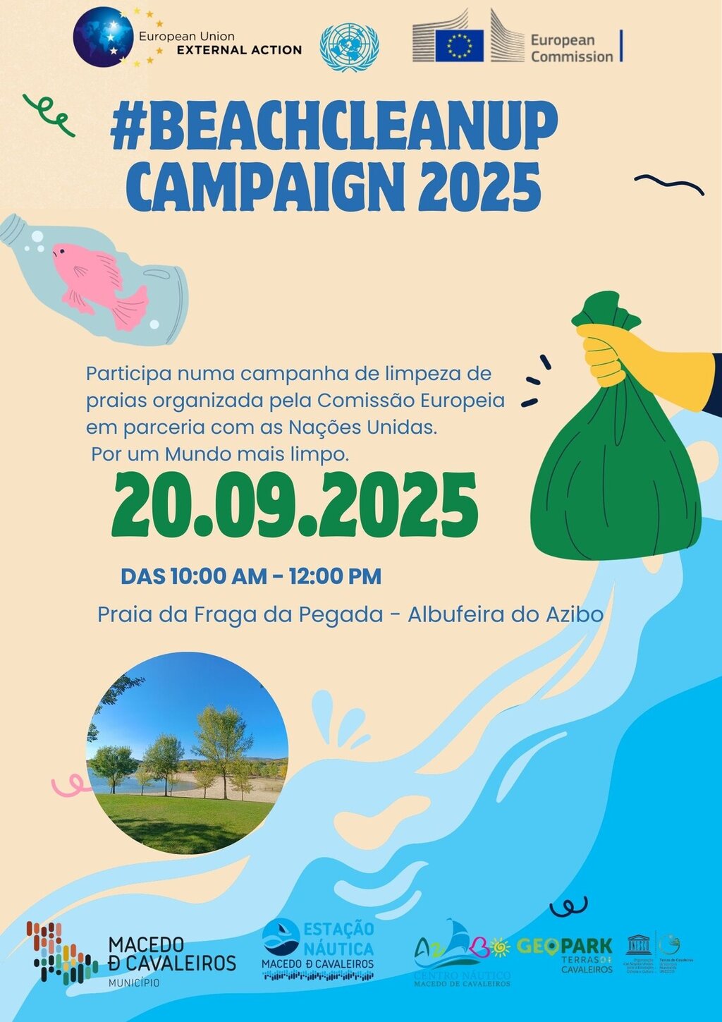 BeachCleanUP Campaign 2025  - Ação de Limpeza na Praia da Fraga da Pegada