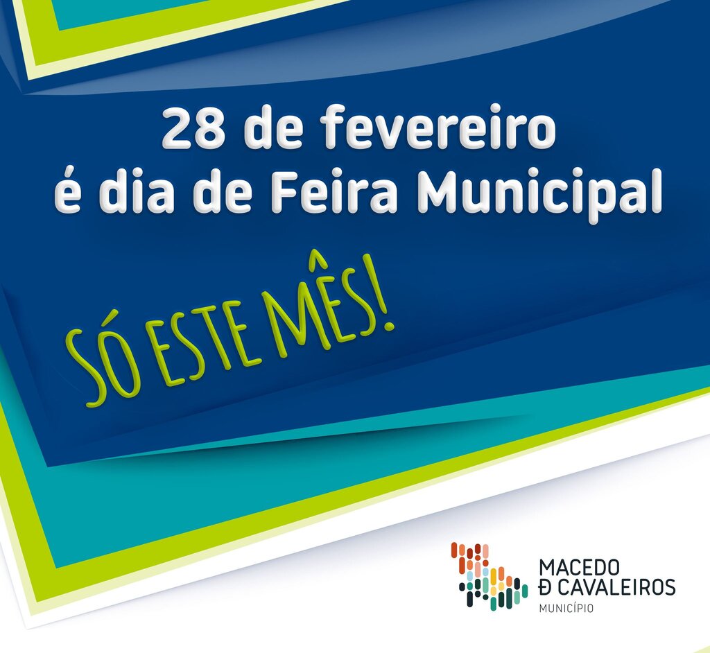 Alteração da data da Feira Municipal 