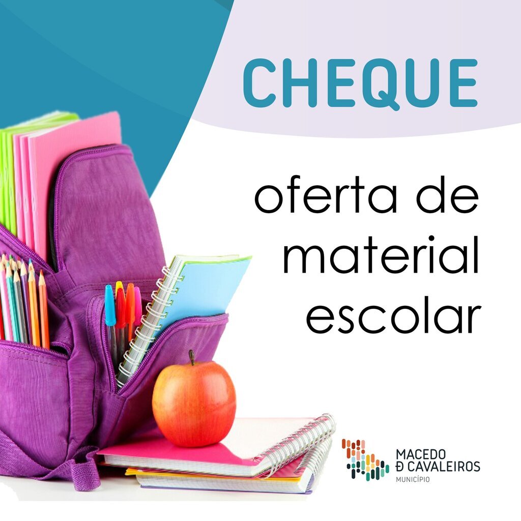 Cheques-oferta para os alunos matriculados no 1º Ciclo do Ensino Básico